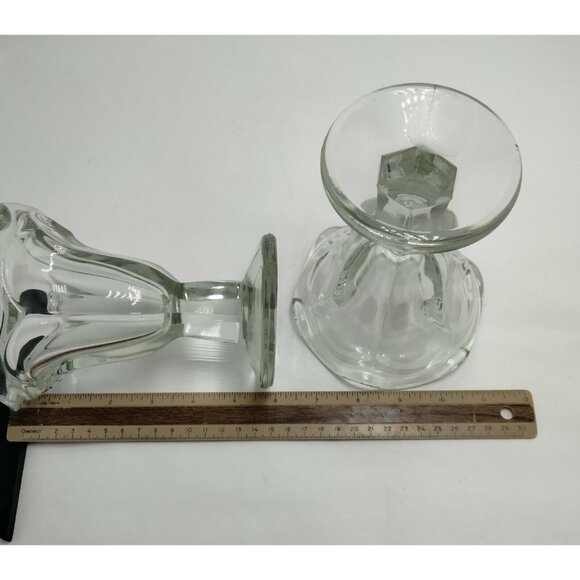 Sundae Ice Cream Dishes  Bowls Vintage Heavy Soda Fountain Train Mint Railroad - Picture 9 of 11